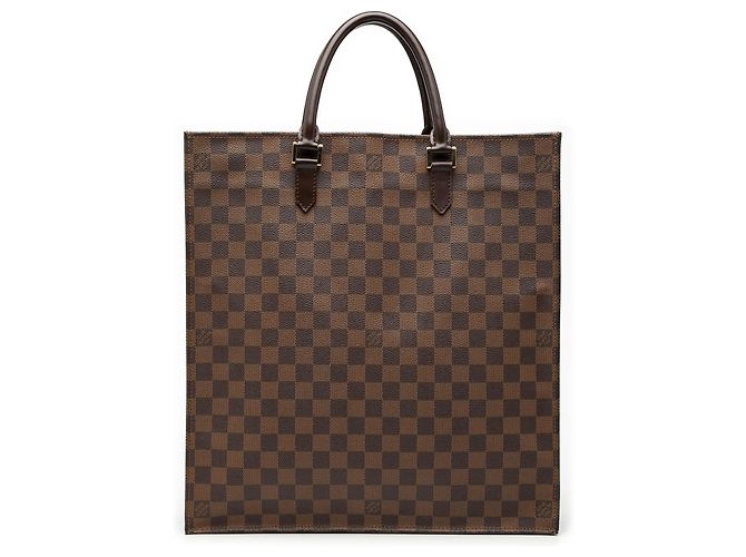 Sac Plat Damier Ebene Louis Vuitton Marrom
