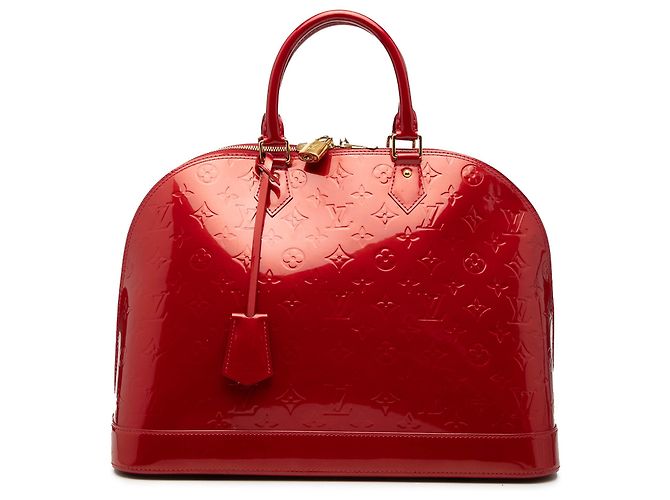 Louis Vuitton Alma GM en Vernis Monogram Rojo Roja
