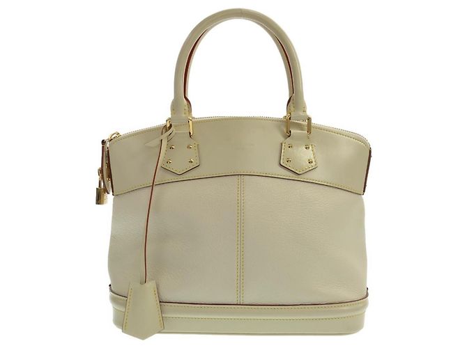 Louis Vuitton Suhali Lockit PM Handtasche Weiß