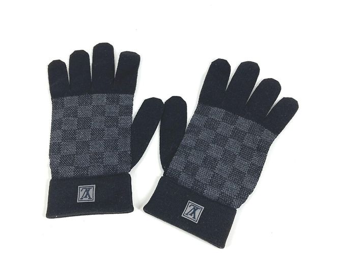 Luvas Petit Gon Damier Graphite M70006 da Louis Vuitton Preto