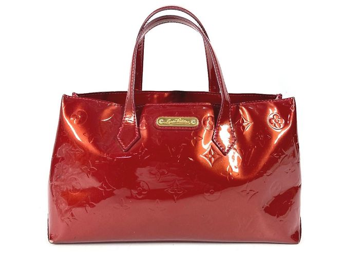 Bolso Louis Vuitton Monogram Vernis Wilshire PM Roja