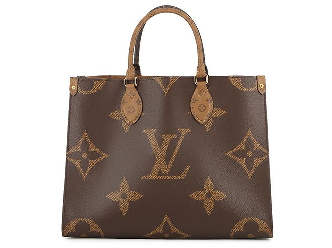 Sac tote OnTheGo MM Monogram Reverse Géant Louis Vuitton Marron