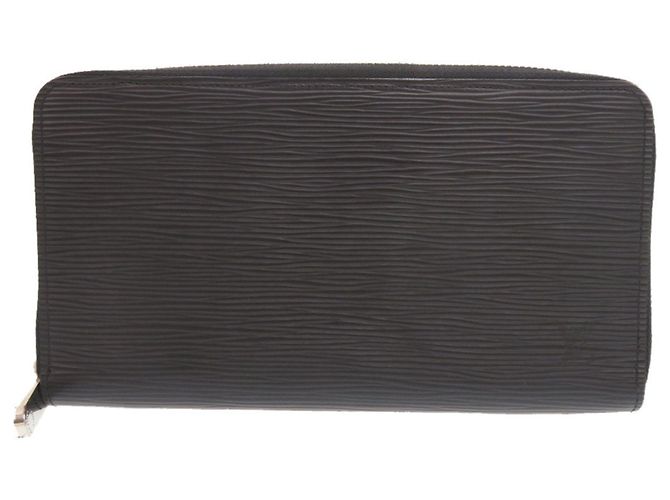 Louis Vuitton Zippy Organizer Epi Long Wallet Black