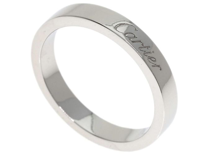 Gravierter Platinring von Cartier