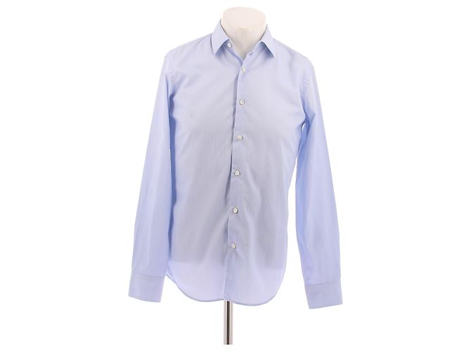 Autre Marque Camicia blu a righe 