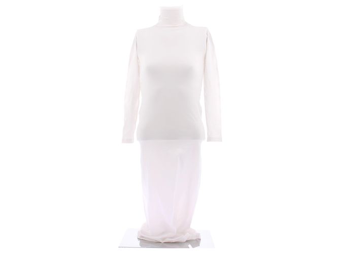 Alaïa Weißes Nylonkleid