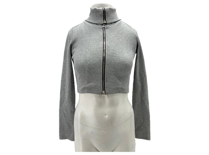 Autre Marque Dhruv Kapoor Cardigan in Grau mit Reißverschluss
