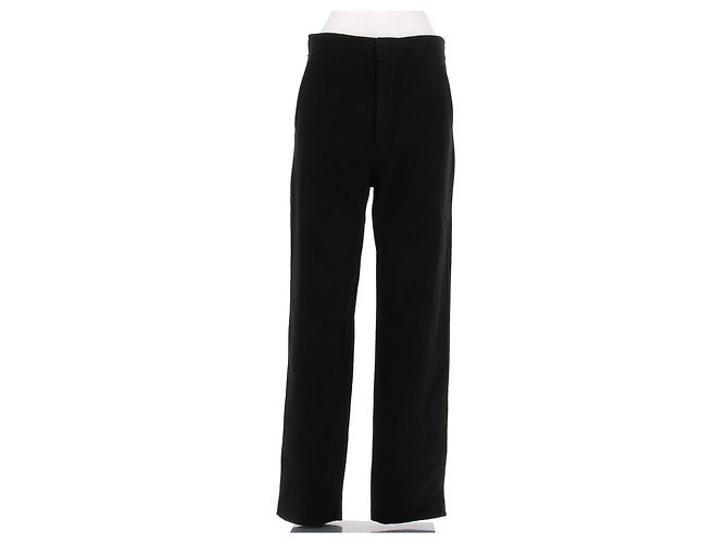 Ami Calça preta de lã Preto