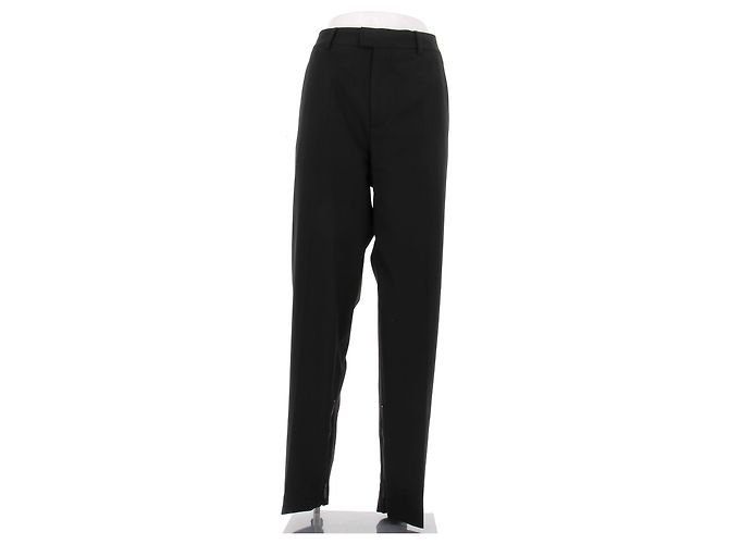 Off White Pantalon de tailleur noir Black