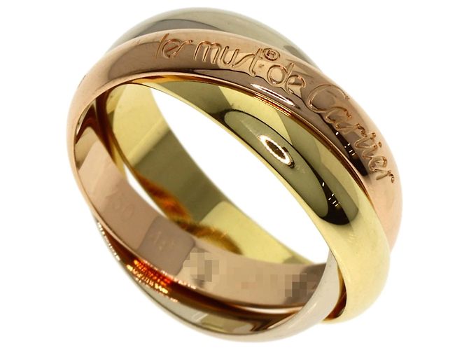 Anello Cartier Trinity in oro rosa bianco e giallo 18K