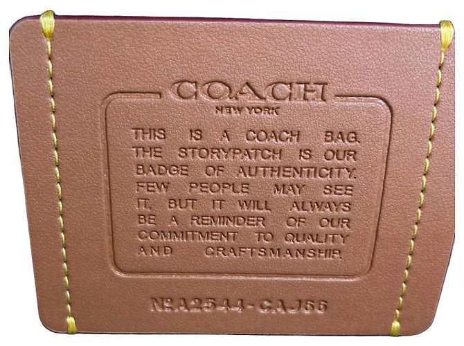 Coach Khaki Leather Backpack