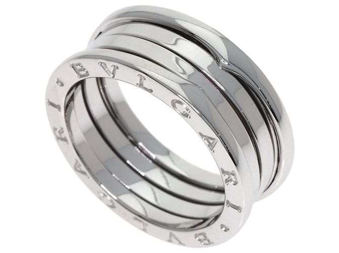 Bulgari Anel Bvlgari B-Zero1 3-Bandas em Ouro Branco 18K