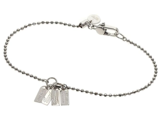 Pulseira de charme em ouro branco 18K Gucci