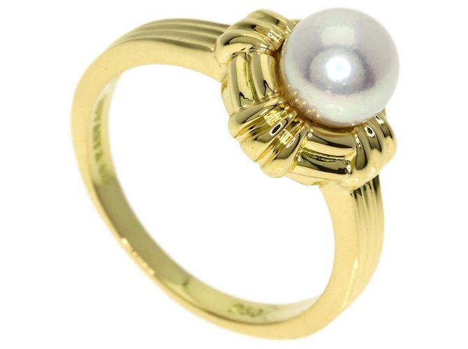 Anel de pérolas em ouro amarelo 18K Tiffany & Co.