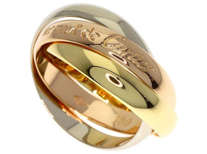 Anillo Trinity Cartier en oro amarillo rosa y blanco
