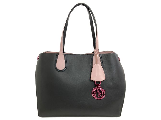 Borsa Tote Christian Dior Addict Nero Rosa