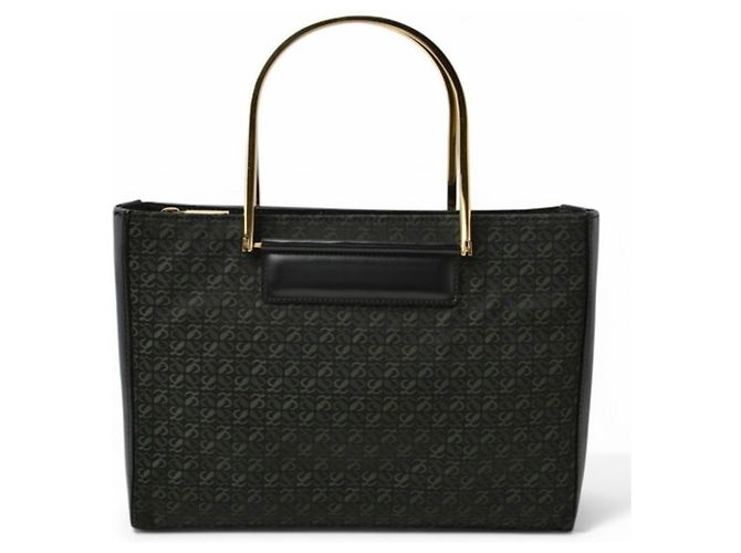 Bolsa Loewe em preto e verde