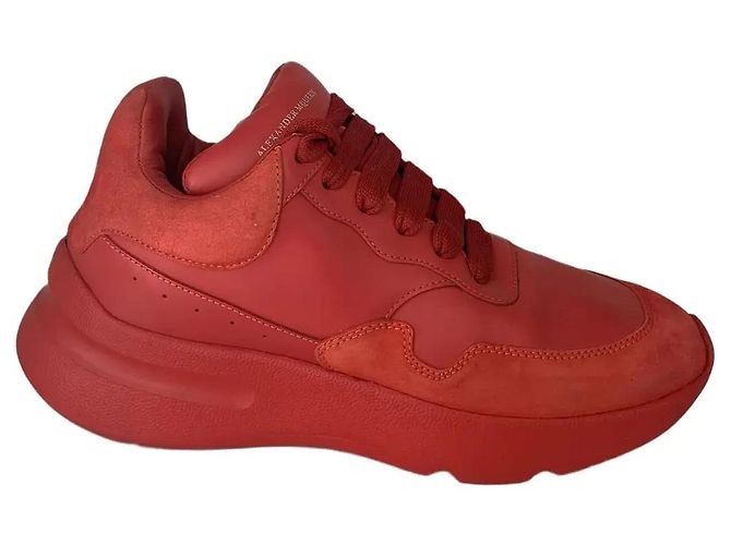 Alexander McQueen Sprint Runner Sneakers Rot Leder