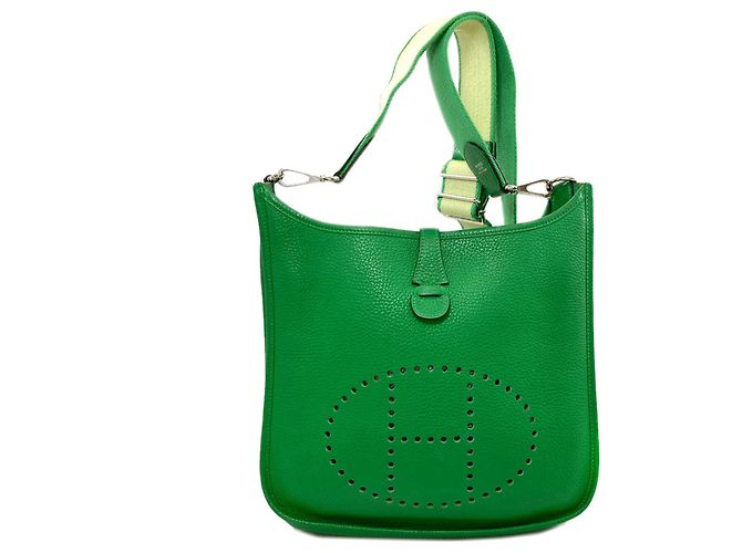 Bolsa de Ombro Hermès Evelyne 3 PM Verde