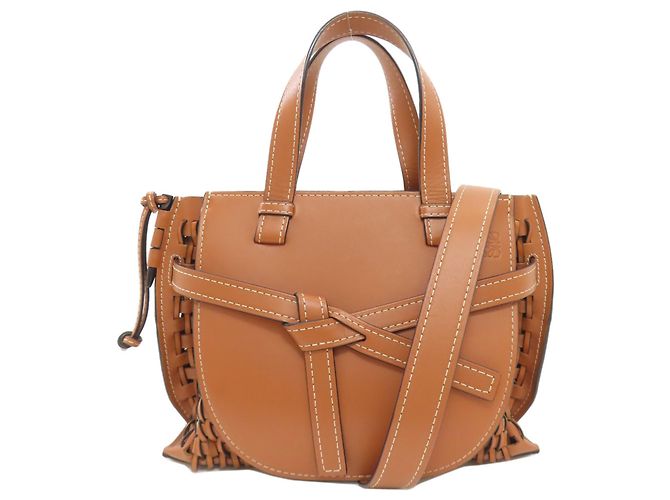 Loewe Gate Top Handle 2-Way Tote Bag Brown