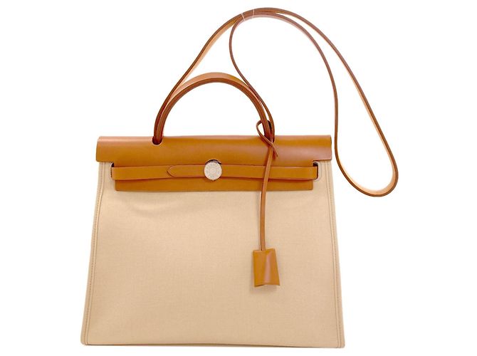 Bolsa Hermès Herbag Zip 31 Bege