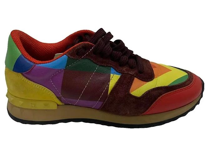 Sneakers Valentino Garavani Rockrunner multicolore in pelle