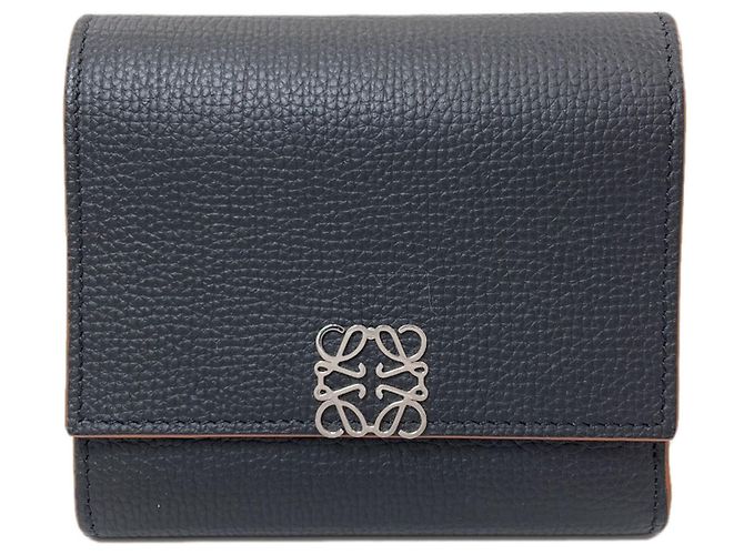 Loewe Anagram Leder Geldbörse im Bi-Fold-Design Schwarz
