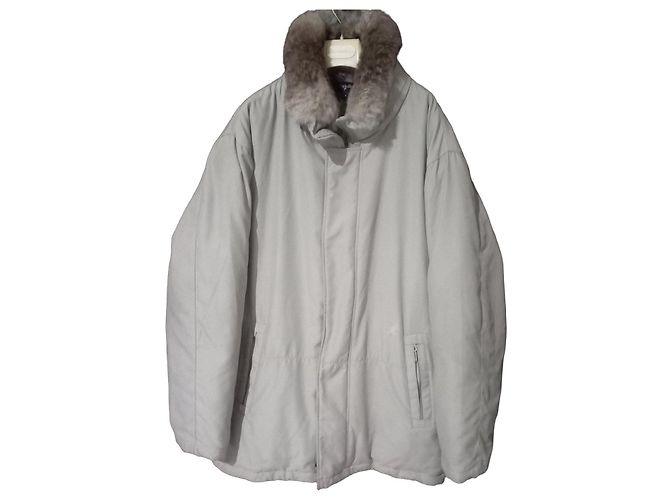Autre Marque Giacca Australian invernale con collo in pelliccia Beige