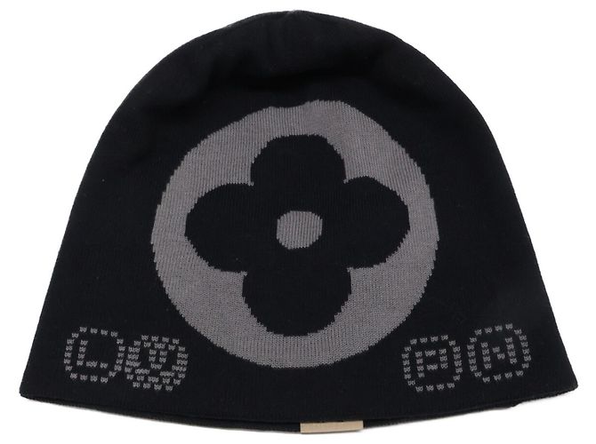 Gorro de punto Monogram Louis Vuitton Negro