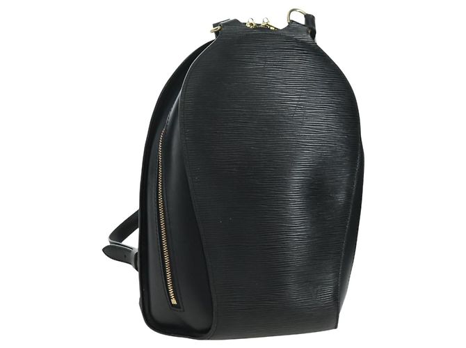 LOUIS VUITTON Epi Mabillon Backpack Black M52232 LV Auth BAZ844A