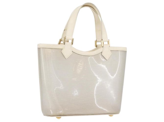 LOUIS VUITTON Epi Plage Mini lagoon Bay Handtasche Weiß M92263 LV Auth ka3546