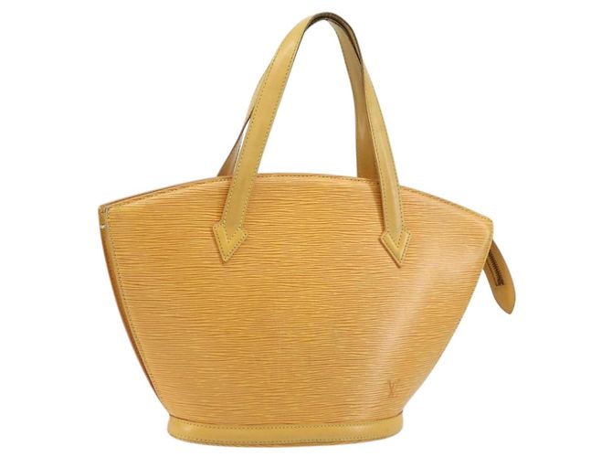 LOUIS VUITTON Epi Saint Jacques Shoulder Bag Yellow M52269 LV Auth BA11747