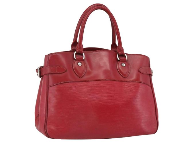 LOUIS VUITTON Epi Passy PM Handtasche Rot M5926E LV Auth BA11854