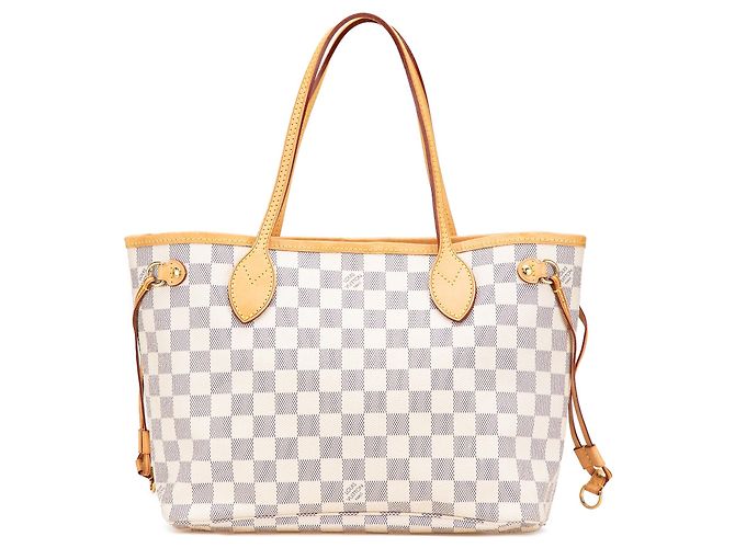 Louis Vuitton Damier Azur Neverfull PM Branco