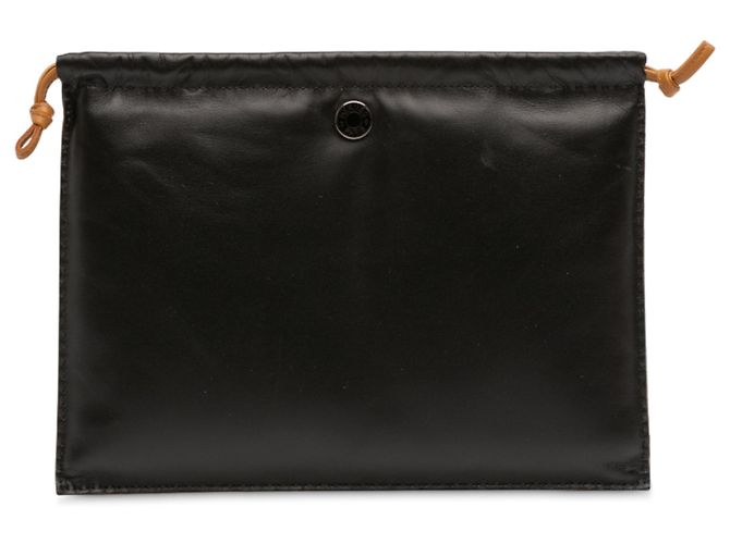 Hermès Milo Cuero de Cordero Pilo Pochette Negro