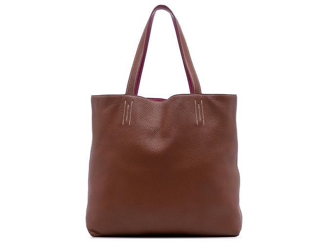 Hermès Clemence Double Sens 36 Marrom
