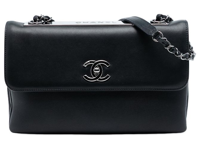 Chanel Medium Cuir d’agneau Trendy CC à rabat Black