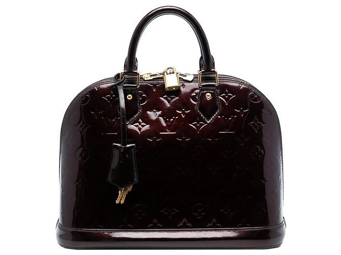 Louis Vuitton Monogram Vernis Alma PM Roxo