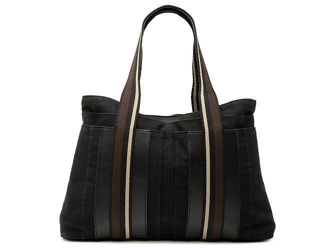 Bolsa Troca Horizontal MM em Tecido Hermès Preto