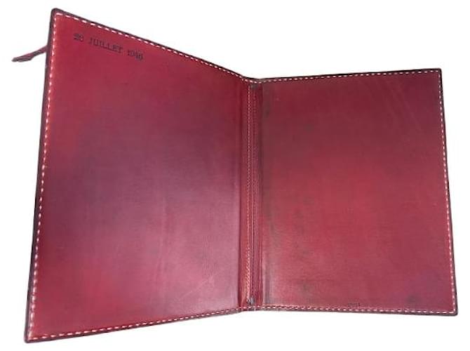 Hermès Protège Semainier in Bordeaux Leather 