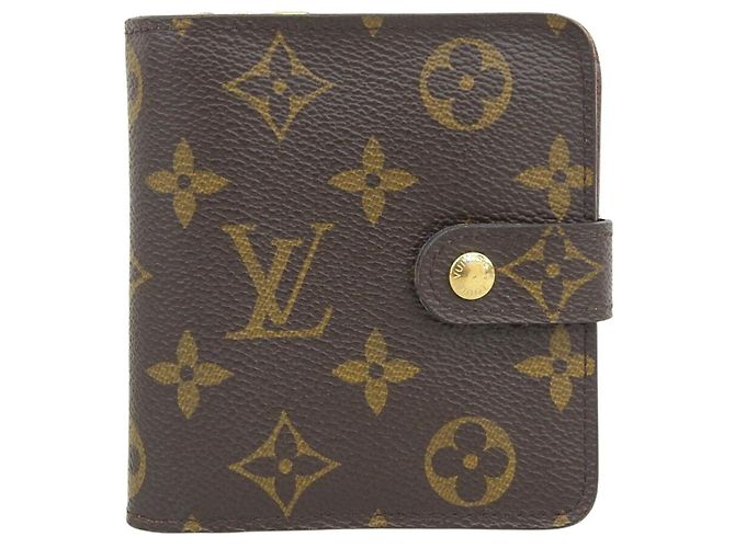 Louis Vuitton Monogram Compact Zip Bi-Fold Geldbörse Monogramm