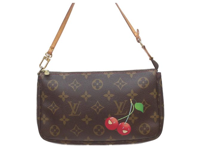 Louis Vuitton Monogram Cherry Handtasche Braun Rot