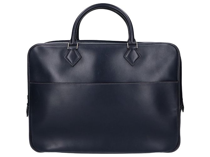 Borsa Hermès Plume Dog 38 Blu