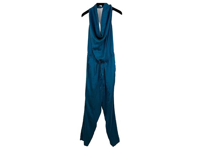 Mono de seda azul teal Guy Laroche Studio Azul oscuro