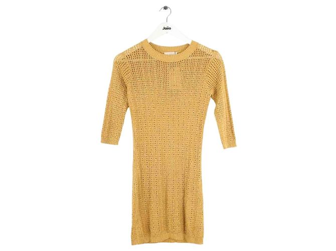 Alexandra Golovanoff Vestido dourado