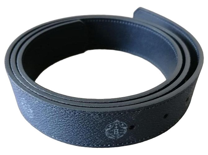 Cinturón Berluti de cuero negro