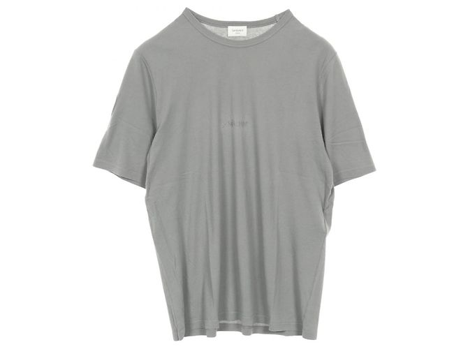 Yves Saint Laurent Top de algodón Saint Laurent Paris Verde