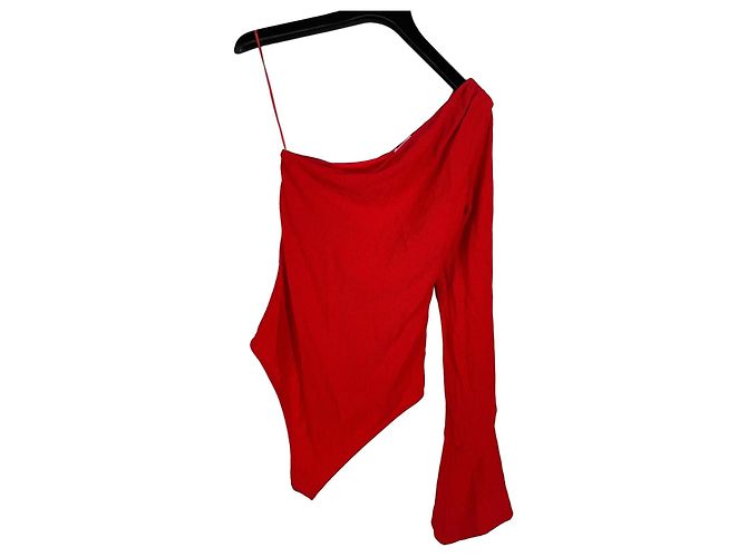 Autre Marque Body rosso a spalla unica