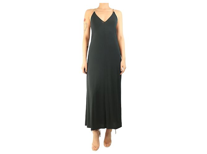 Eres Dunkelgraues Slipkleid - Größe M