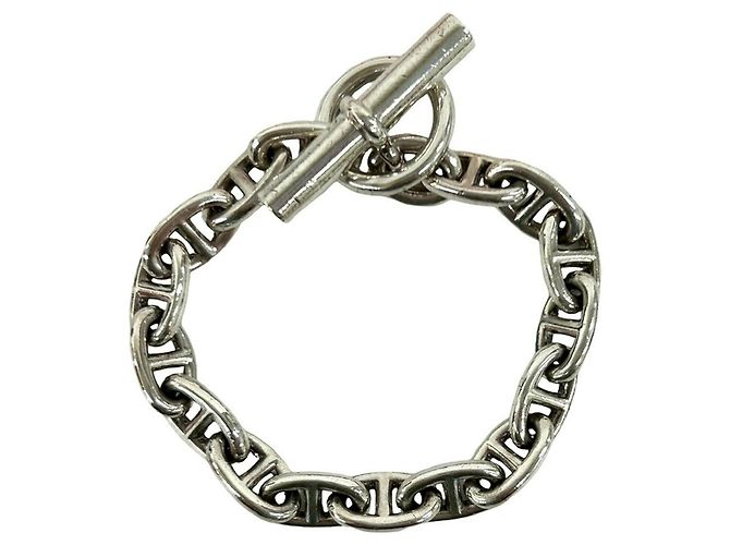 Hermès HERMES Bracciale Charm Chaine d'Ancre MM Argento